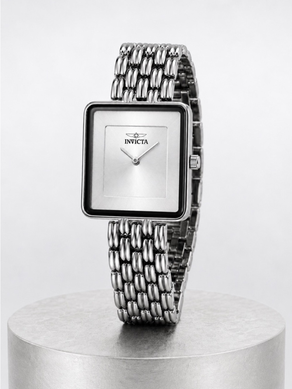 Invicta Celestial 70423 Women’s Silver Square Watch 32mm Quartz NWT